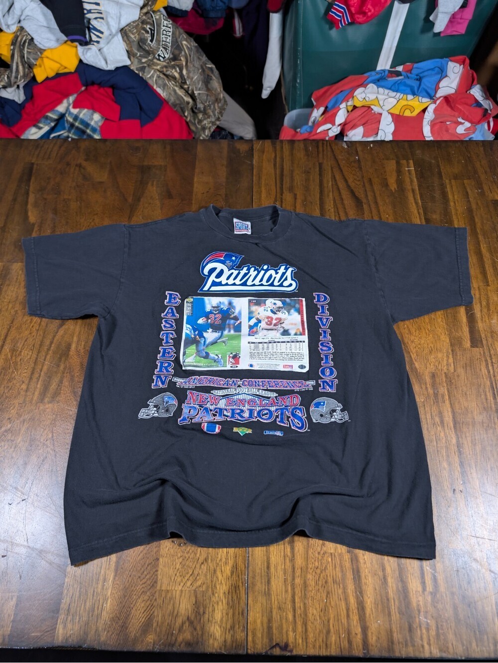 Vintage 1995 New England Patriots T Shirt Xl Sport Attack NFL Leonard Russell